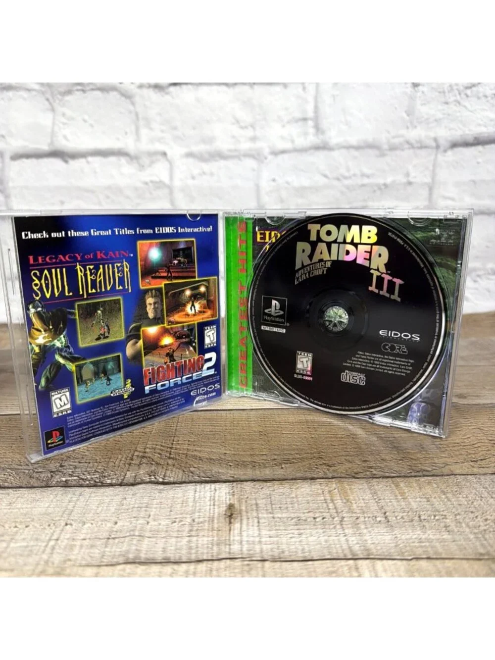 Vintage Tomb Raider III Adventure Lara Croft PlayStation PS1 Video Manual Tested